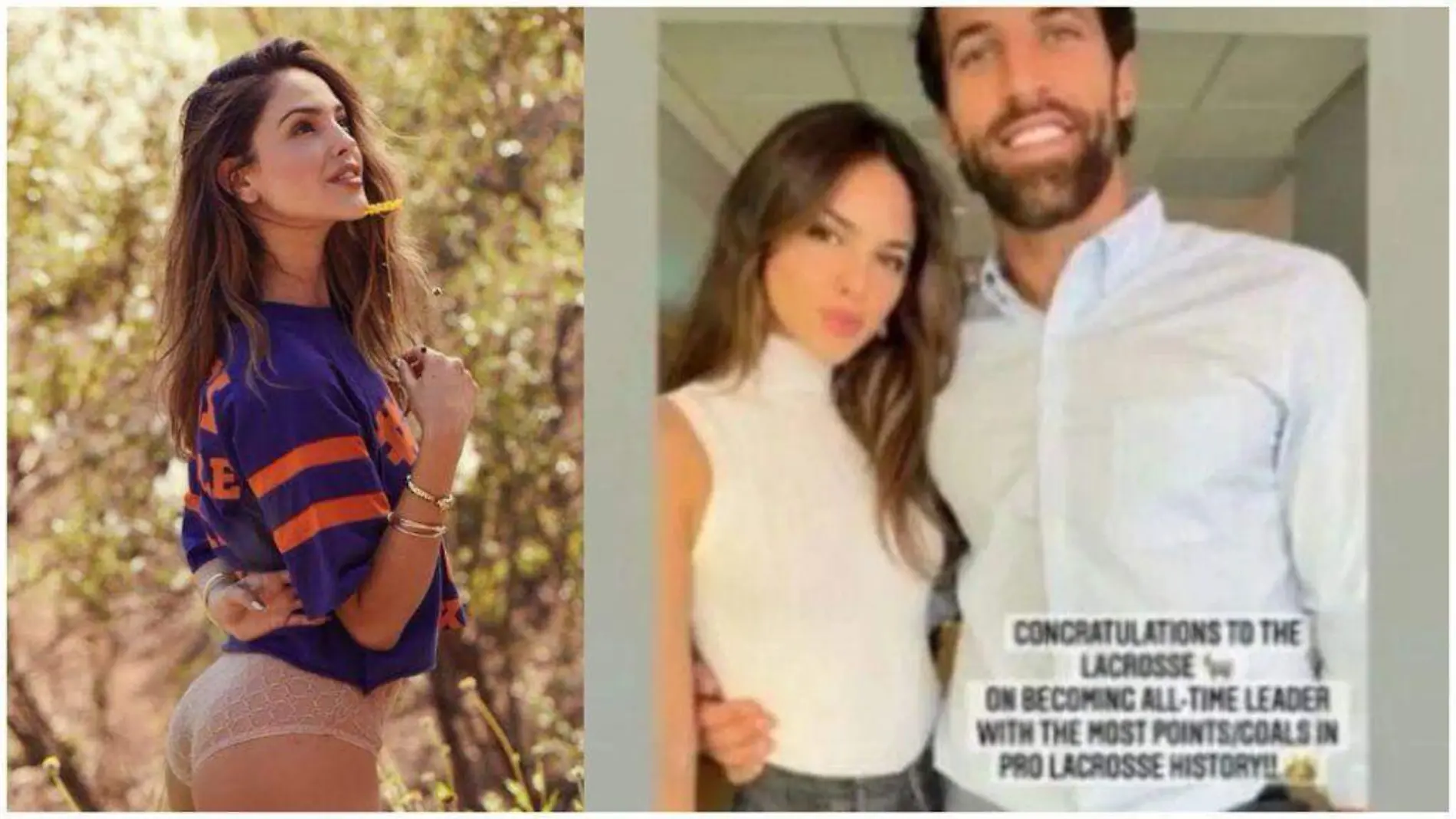 Eiza González hace público su noviazgo con jugador de lacrosse